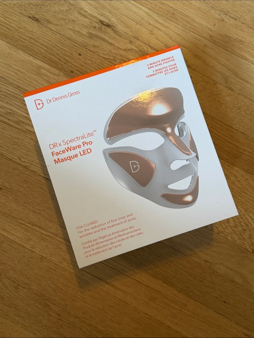 Dr. Dennis Gross DRx SpectraLite FaceWare Pro LED Mask - Rose Gold / White